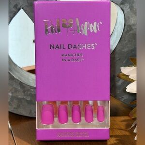 TATIANA IN TURKS & CAICOS Fuchsia Pink Matte Nail Dashes by Red Aspen -*Retired*